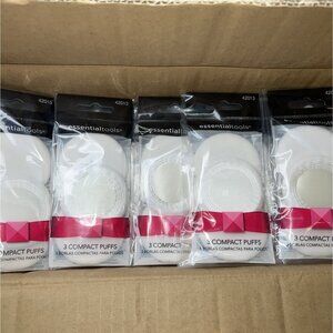 Box Of 20 3-pack Essential Tools Compact Powder Puff Pads (60 Total Pads)